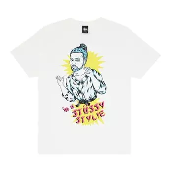 Футболка Stussy Stylie 'White', белый