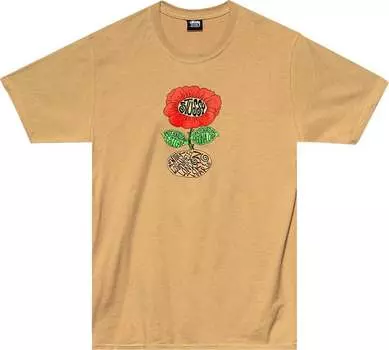 Футболка Stussy Sunflower Tee 'Khaki', загар
