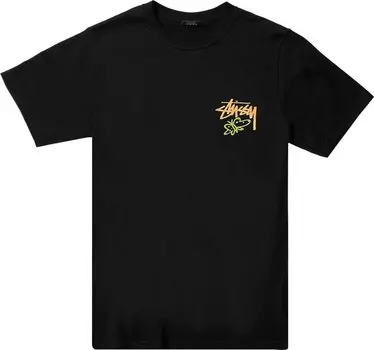 Футболка Stussy Super Bloom Tee 'Black', черный