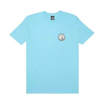 Футболка Stussy Surf Rydim, темно-бирюзовая