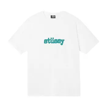 Футболка Stussy Typewriter Tee 'White', белый