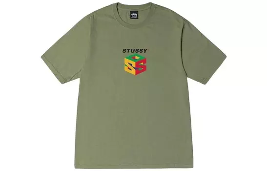 Футболка Stussy унисекс, Армейский Зеленый