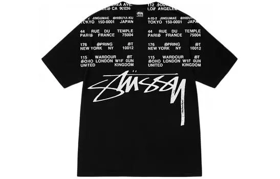 Футболка Stussy унисекс, цвет Black