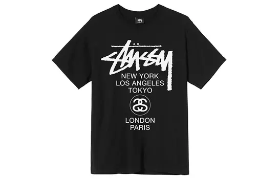 Футболка Stussy унисекс, цвет Black/White