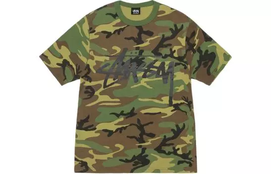 Футболка Stussy унисекс, цвет Camouflage black