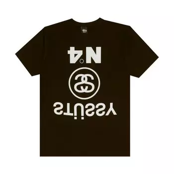 Футболка Stussy Upside Down 'Black', черный