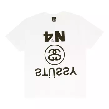 Футболка Stussy Upside Down 'White', белый