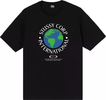 Футболка Stussy Utopia Tee 'Black', черный