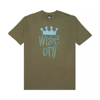 Футболка Stussy Wise Up, оливковая