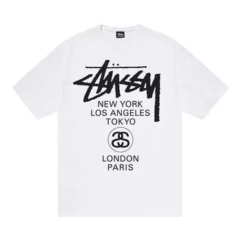 Футболка Stussy World Tour, белая