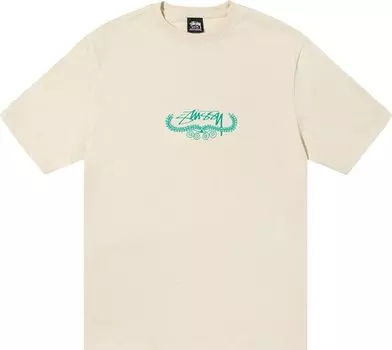 Футболка Stussy Wreath Tee 'Putty', кремовый