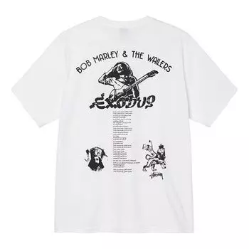 Футболка Stussy x Bob Marley & The Wailers Gear Exodus T-Shirt 'White', белый