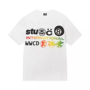 Футболка Stussy x Cactus Plant Flea Market International Tee 'White', белый