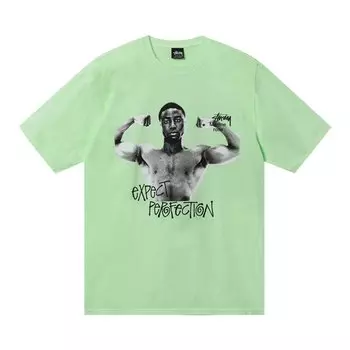 Футболка Stussy x Martine Rose Stand Firm, окрашенная в пигмент, Патина