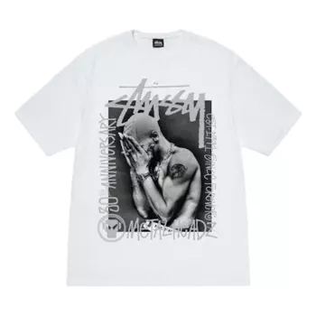 Футболка Stussy x Metalheadz logo SS24 T-Shirt 'White', белый