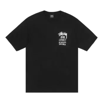 Футболка Stussy x Our Legacy Work Shop Surfman Pigment Dyed 'Black', черный