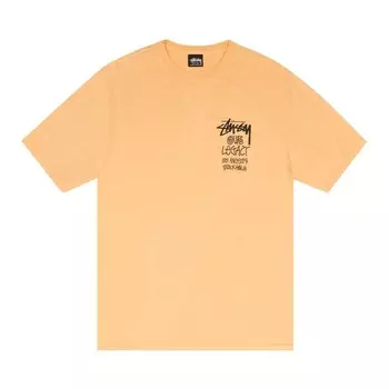 Футболка Stussy x Our Legacy Work Shop 8 Ball Yin Yang Tee Peach, желтый