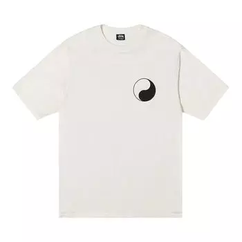 Футболка Stussy x Our Legacy Work Shop Yin Yang Pigment Dyed Tee 'Natural', кремовый