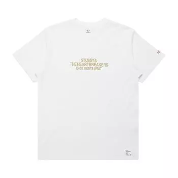 Футболка Stussy x The Heartbreakers Белый/Золотой