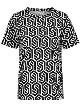 Футболка Sublevel, черный/белый