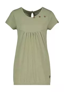 Футболка СуммахАК А, декоративные пуговицы, рюши, женская ALIFE AND KICKIN, цвет Dust Melange