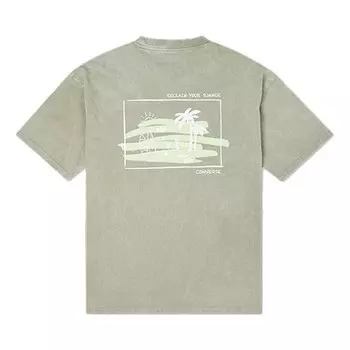 Футболка summer activity surf graphic t-shirt 'green' Converse, зеленый
