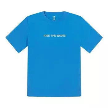 Футболка summer verbiage t-shirt 'blue' Converse, синий
