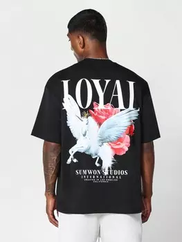 Футболка Sumwon с принтом, черный