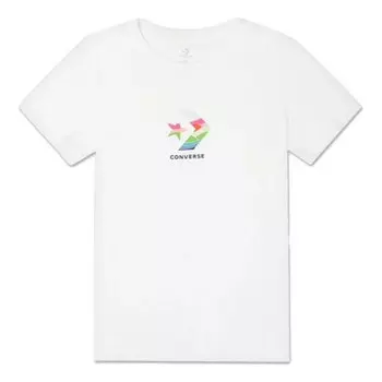 Футболка sun fill star chevron classic t-shirt 'white' Converse, белый