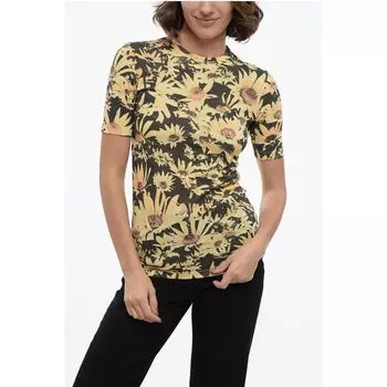 Футболка SUNFLOWER Tech Cotton с круглым вырезом Jil Sander, Yellow