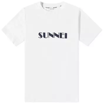Футболка Sunnei с большим логотипом и вышивкой