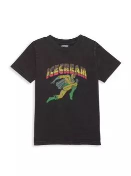 Футболка Super Cone Knit для маленьких мальчиков и мальчиков Icecream, черный