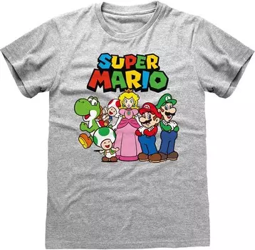 Футболка Super Mario, серый