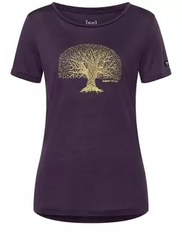 Футболка super.natural Merino, фиолетовый