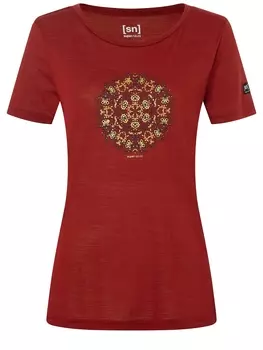 Футболка super.natural Merino, красный
