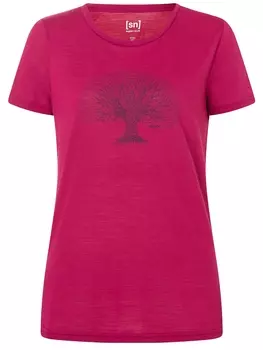 Футболка super.natural Merino, розовый