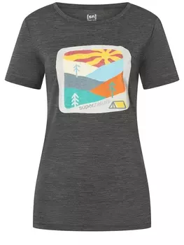 Футболка super.natural Merino, серый