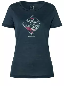 Футболка super.natural Merino, синий