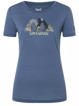 Футболка super.natural Merino, синий