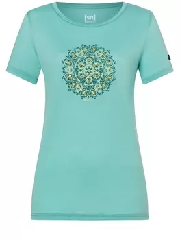 Футболка super.natural Merino, зеленый