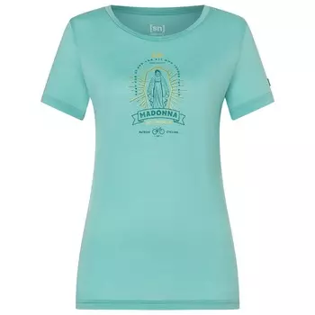 Футболка Super.Natural Santa Patrona Tee, цвет Wasabi/Deep Jungle/Gold