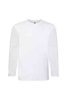 Футболка супер премиум-класса с круглым вырезом и длинными рукавами Fruit of the Loom, белый