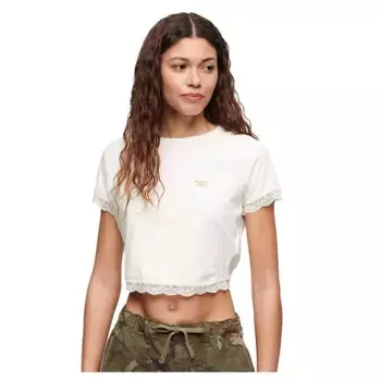 Футболка Superdry 90S Lace Trim, разноцветный