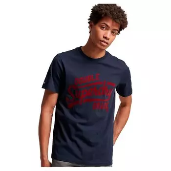 Футболка Superdry Athletic Script Graphic Short Sleeve Round Neck, синий