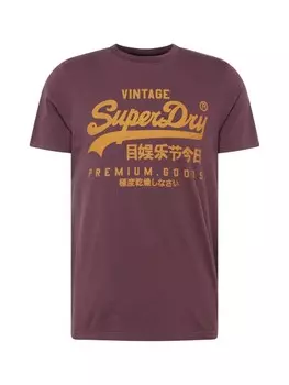 Футболка Superdry, бордовый