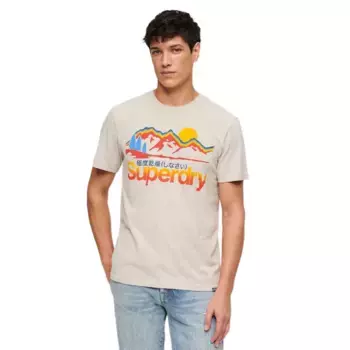 Футболка Superdry Cl Great Outdoors Graphic, бежевый