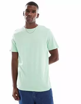 Футболка Superdry Classic Essential в выстиранном зеленом пепельном цвете