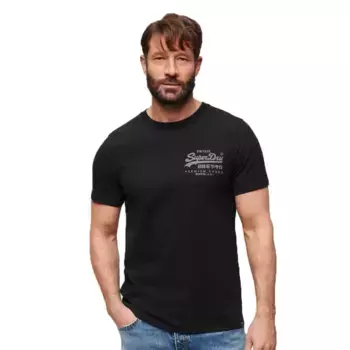 Футболка Superdry Classic Vintage Logo Heritage, черный