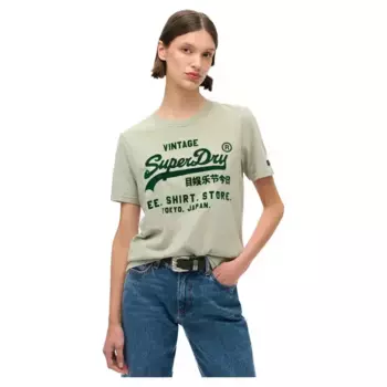 Футболка Superdry Classic Vl Graphic Relaxed, зеленый