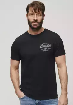 Футболка Superdry "CLASSIC VL HERITAGE CHEST TEE", цвет Nero Black Marl